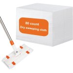 Kgabery - 80pcs chiffons de balayage a sec, epais recharges pour balai a sec non tiss jetable recharges ...