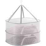 Kgabery - panier de schage pliable a 2 niveaux pour pull, sac economiseur d'espace, parfait pour scher ...