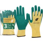 Khkui - 3 x gants pour jardinage garden eden en 388 - gants de travail