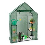 Kinzo serre de jardin 143 x 73 x 195 cm mini serre avec 6 etag�res - abri de jardin en kit - transparent ...