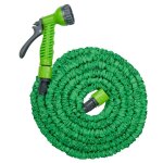 Kinzo tuyau d'arrosage extensible 10 m avec embout de pulv�risation 7 positions plastique vert / gris ...
