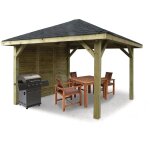 Kiosque en bois  pavilion  - 8. 64 m - 3. 47 x 3. 47 x 1. 93 m