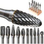 Kit de 10 pcs fraises rotatives en carbure de tungstène double coupe tige de 6mm pour perceuse electrique ... Kit de 10 pcs fraises rotatives en carbure de tungstène double coupe tige de 6mm pour perceuse electrique ...