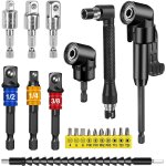 Kit de 20 pièces d'accessoires d'angle à 105 pour tournevis, accessoire d'angle avec rallonge, accessoires ... Kit de 20 pièces d'accessoires d'angle à 105 pour tournevis, accessoire d'angle avec rallonge, accessoires ...