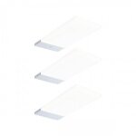Kit de 3 spots led avec d�tecteur de mouvement bredo - 2, 5w - chrom� paulmann