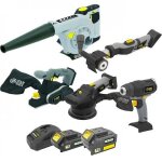 Kit 5 machines outillage 18v + batteries 1, 5ah + 4ah + chargeur fartools
