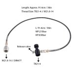 Kit d'adaptateur co2 pour tuyau  ressort, galvanoplastie, avec valve de dgagement, noir asa pour sodastream, ...
