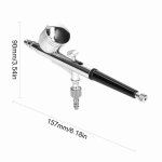 Kit d'arographe  pompe  air 20psi  35psi, arographe rglable de 0. 3mm pour modle de peinture de ...