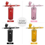 Kit d'arographe usb rechargeable, compresseur d'arographe portable, pompe de pulvrisation, pistolet ...