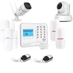 Kit alarme maison connectée sans fil wifi box internet et gsm futura blanche smart life et 2 caméra wifi ... Kit alarme maison connectée sans fil wifi box internet et gsm futura blanche smart life et 2 caméra wifi ...