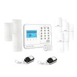 Kit alarme maison connecte sans fil wifi box internet et gsm futura blanche smart life - lifebox - kit ...