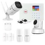 Kit alarme maison connectée sans fil wifi et gsm amazone et 2 caméra wifi - lifebox - kit11 Kit alarme maison connectée sans fil wifi et gsm amazone et 2 caméra wifi - lifebox - kit11