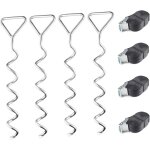 Kit d'ancrage robuste pour trampoline - ensemble de 8 attaches au sol pour trampolines, balançoires et ... Kit d'ancrage robuste pour trampoline - ensemble de 8 attaches au sol pour trampolines, balançoires et ...