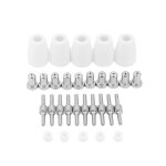 Kit d'anneaux tourbillonnants, consommables pour torche plasam, buse, bouclier d'lectrode, 30 pices ...