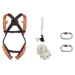 Kit antichute toiture delta plus elara150 taille s / m / l orange 2 points d'accrochage