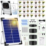 Kit arrosage automatique solaire pour jardin, 30m tuyau pour plantes en pot (1 - 30), 300 modes de minuterie, ... Kit arrosage automatique solaire pour jardin, 30m tuyau pour plantes en pot (1 - 30), 300 modes de minuterie, ...
