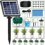 Kit arrosage automatique solaire pour jardin, systeme arrosage automatique goutte a goutte avec minuterie ... Kit arrosage automatique solaire pour jardin, systeme arrosage automatique goutte a goutte avec minuterie ...