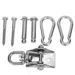 Kit de boucle de balan�oire pour hamac de yoga en acier inoxydable 304, accessoire fixe suspendu