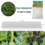 Kit de cadre d'escalade de vigne en métal antirouille avec filet d'escalade, treillis de concombre de ... Kit de cadre d'escalade de vigne en métal antirouille avec filet d'escalade, treillis de concombre de ...