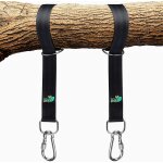 Kit de ceinture de suspension a engrenages extra longs pour balanoires d'arbres - installation facile, ...