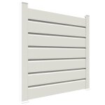 Kit cloture - lame 16cm - pvc blanc - lg: 6m x h: 0m82