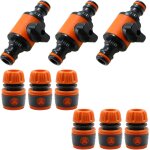 Kit de connecteur de robinet raccord de tuyau d'arrosage raccord tuyau avec vanne de rgulation - vanne ...