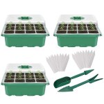 Kit de culture en serre d'int�rieur, plateau de semis, petites plantes en pot avec outils de jardinage ...