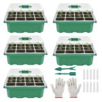 Kit de démarrage de semis, plateau de démarrage de semis, kit de démarrage de plante avec dômes d'humidité ... Kit de démarrage de semis, plateau de démarrage de semis, kit de démarrage de plante avec dômes d'humidité ...