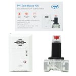 Kit d�tecteur de gaz pni safe house 400 et �lectrovanne 3 / 4 , alarme, 85 db, gaz naturel et m�thane ...