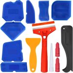 Kit de dissolvant de mastic en plastique, épandeur, grattoir de calfeutrage, outils de finition de colle ... Kit de dissolvant de mastic en plastique, épandeur, grattoir de calfeutrage, outils de finition de colle ...