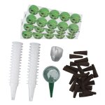 Kit de dosettes hydroponiques, 30 paniers de plantation, dmes, 30 ponges de culture, fournitures hydroponiqu ...