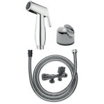 Kit douchette wc en laiton avec mitigeur � encastrer chrom� disflex