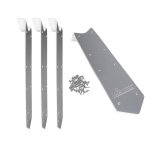 Kit finition margelles en angle pour piscine bois rectangulaire - ubbink