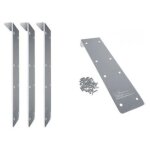 Kit finition margelles droites pour piscine bois rectangulaire - ubbink