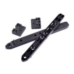Kit de fixation de 4 m invisible pour lame de terrasse 19 - 25 mm d'paisseur