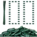 Kit de fixation de clture brise - vue de confidentialit en pvc rsistants a intempries, 100 clips ...