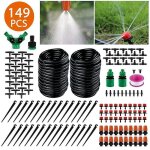 Kit d'irrigation goutte  goutte de 98 pieds - systme de buses rglables  monter soi - mme pour un ...