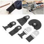 Kit de lames de scie oscillantes, outil de coupe en acier à haute teneur en carbone pour carrelage, coulis, ... Kit de lames de scie oscillantes, outil de coupe en acier à haute teneur en carbone pour carrelage, coulis, ...