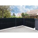 Kit lamelles brise - vue - nature - pour panneau de cl�ture rigide - occultant 4 / 5 - 1, 225 x 2, 50 ...