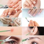 Kit manucre pedicure mini coupe ongle professionnel coupe cuticule femme, trousse manucure pedicure set ...