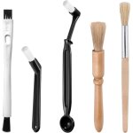 Kit de nettoyage pour machine a caf� 5 pi�ces, brosse pour moulin a caf�, ensemble de brosses a caf�