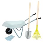 Kit d'outils de jardinage avec brouette