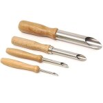 Kit d'outils de sculpture souple  trou rond, poterie, bricolage pour l'art, 4 pices, outils de poterie ...