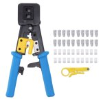 Kit d'outils de sertissage ethernet, connecteur rj45 rj12 rj11, pince  sertir portative avec dnudeur ...