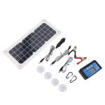 Kit de panneaux solaires 30w, 18v 5v usb, double sortie 12v 24v, ensemble de contrôleurs pour véhicules ... Kit de panneaux solaires 30w, 18v 5v usb, double sortie 12v 24v, ensemble de contrôleurs pour véhicules ...