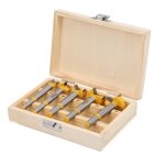 Kit de perage de pointe de scie cloche, 5 pices, pour tige de fraisage du bois, foret de coupe, outil ...