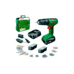 Kit perceuse - visseuse  percussion sans fil bosch 06039d810d easyimpact 18v - 40 systembox 241 accessoires ...