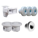 Kit pices  sceller blanc pour piscine 8 x 4 m - hayward