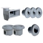 Kit pices  sceller gris clair pour piscine 8 x 4 m - hayward
