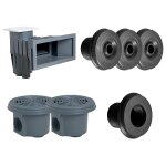Kit pi?ces ? sceller gris fonc? pour piscine 8 x 4 m - hayward